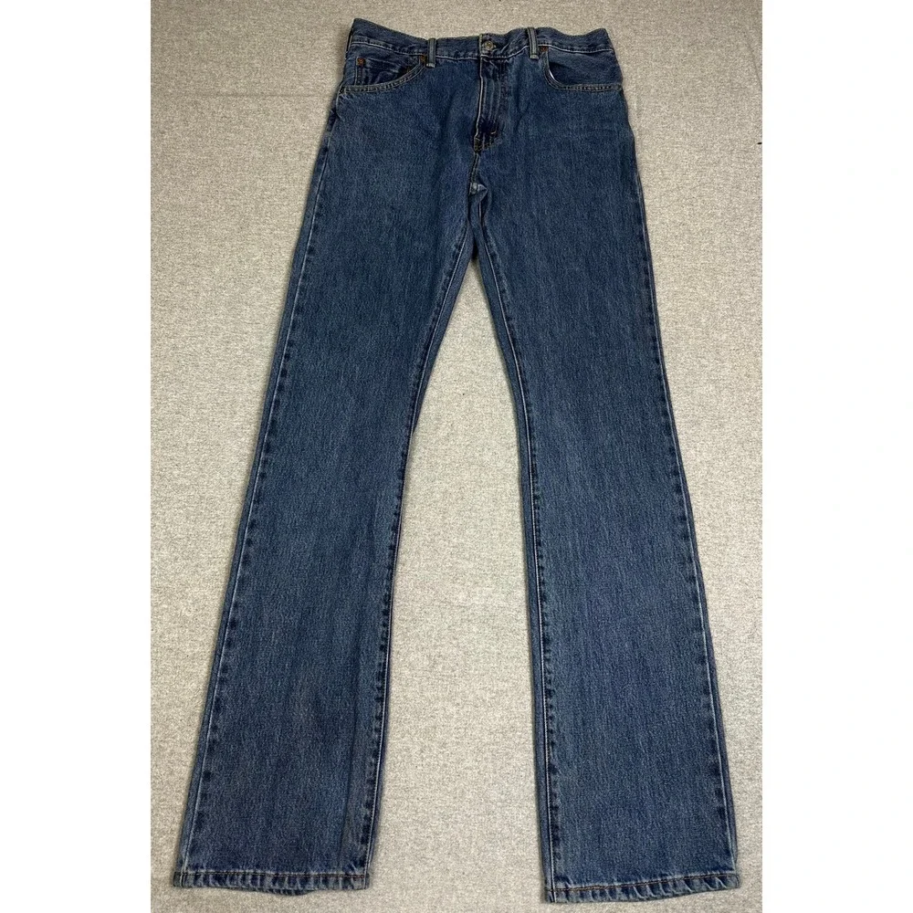 Levis 517 Bootcut Jeans Mens 34x38 Blue Slim Fit Cotton Denim
